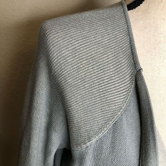 CAbi Open, Draped Front, Sage, Lagenlook Sweater Size M - Picture 6 of 16
